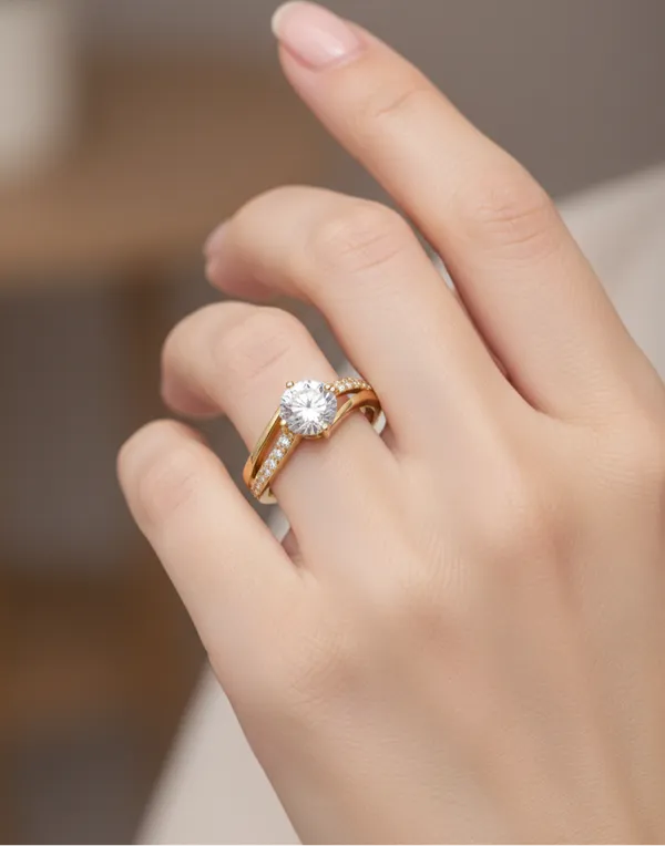 Gold_Diana'S_Solitaire_Ring_For_Women
